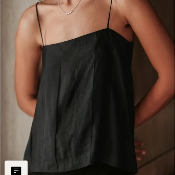 JENNI KAYNE Margot Cami in black size XS NWT - Picture 4 of 10